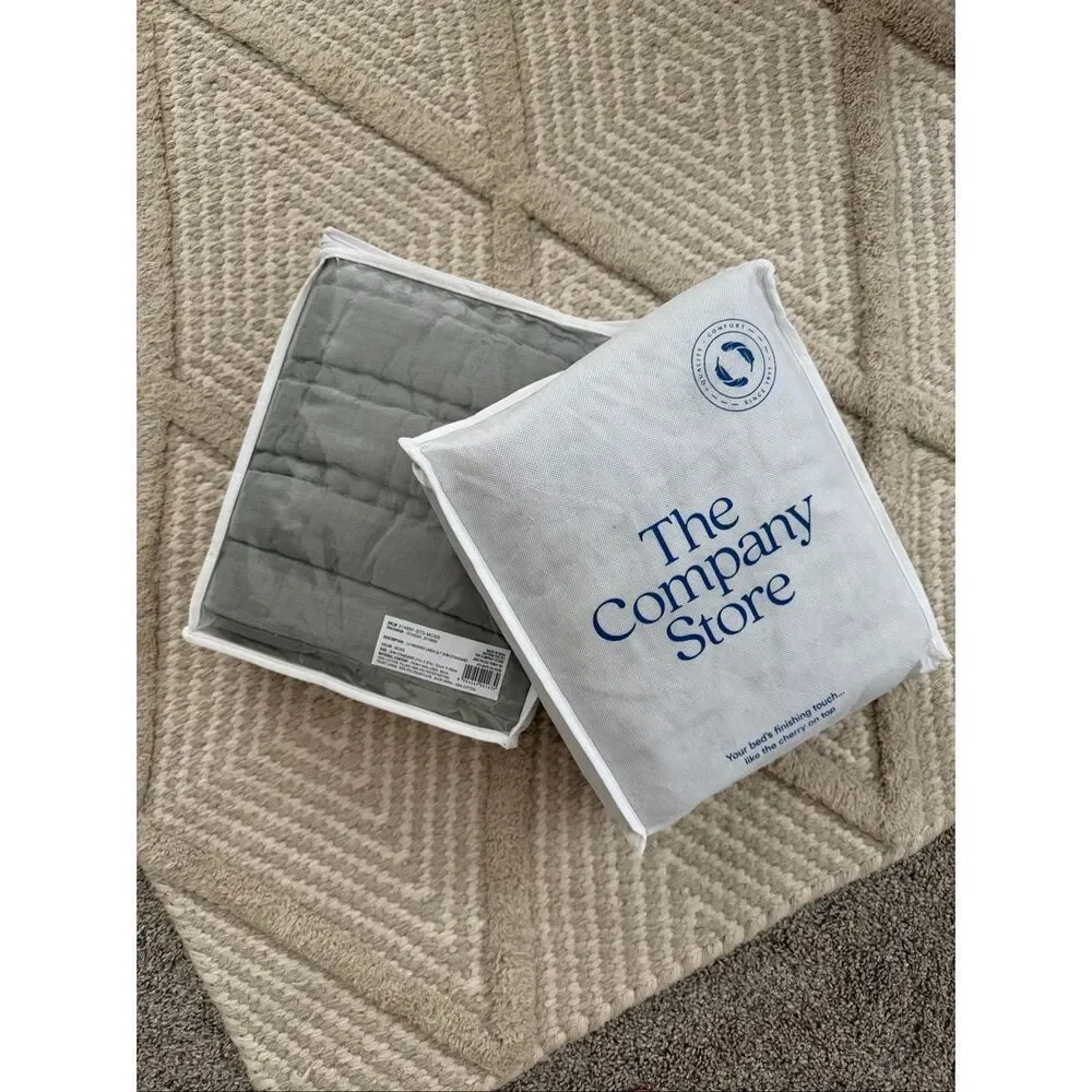 The Company Store Legends Hotel Moss Washed Linen Standard Sham, Set of 2